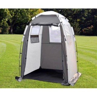 2 - Kitchenette de camping 150x150 cm avec tente de douche amovible et sac de rangement